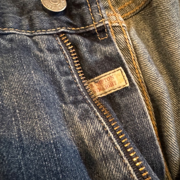 Polo Ralph Lauren Jeans Men's 35x32 Blue Denim Hampton Straight Vintage Wash - Picture 7 of 10